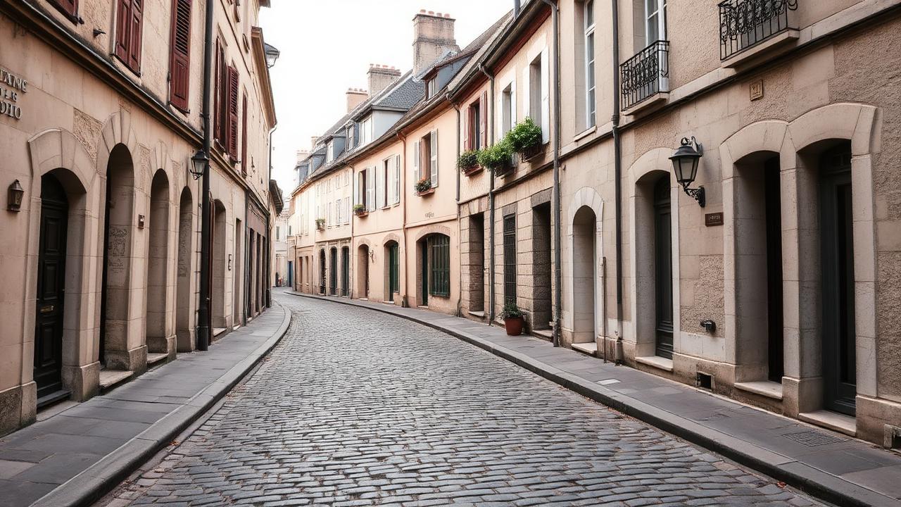 Ruelle pavée du quartier Saint-Pierre à Angoulême